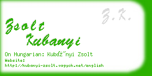 zsolt kubanyi business card